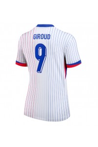 Frankrijk Olivier Giroud #9 Voetbaltruitje Uit tenue Dames EK 2024 Korte Mouw